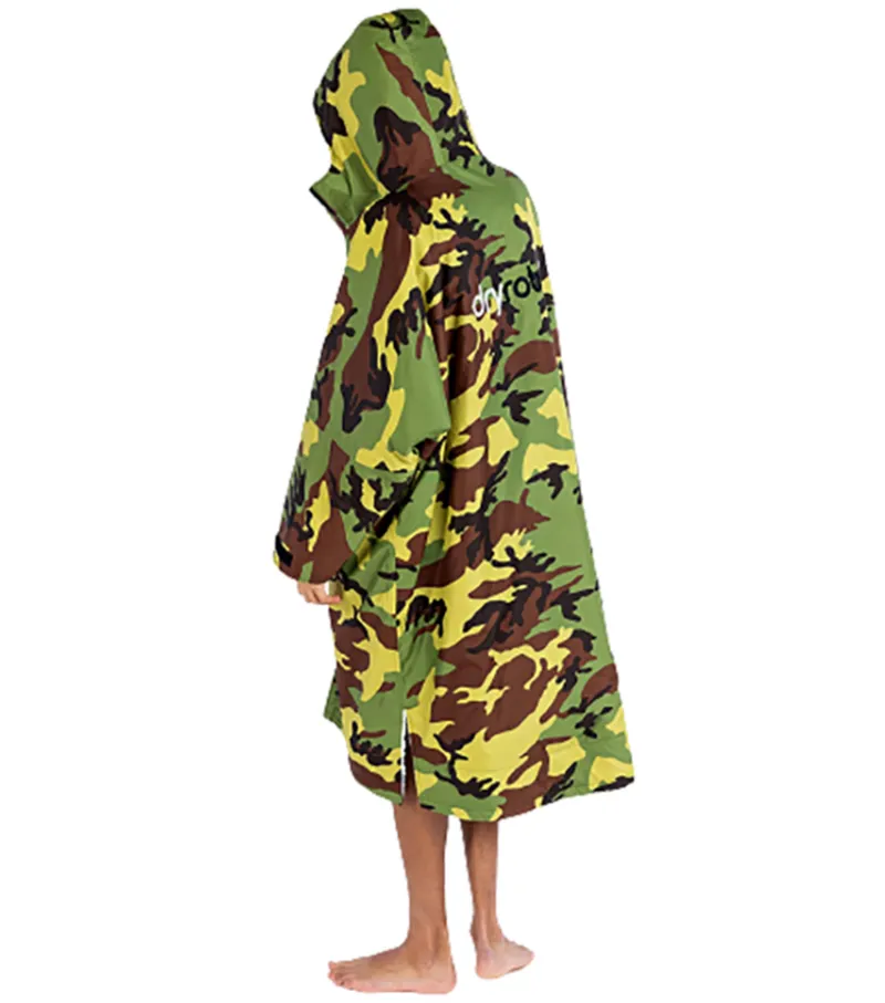 Dryrobe Adult Advance Long Sleeve Change Robe V3 S Camo Grey-4